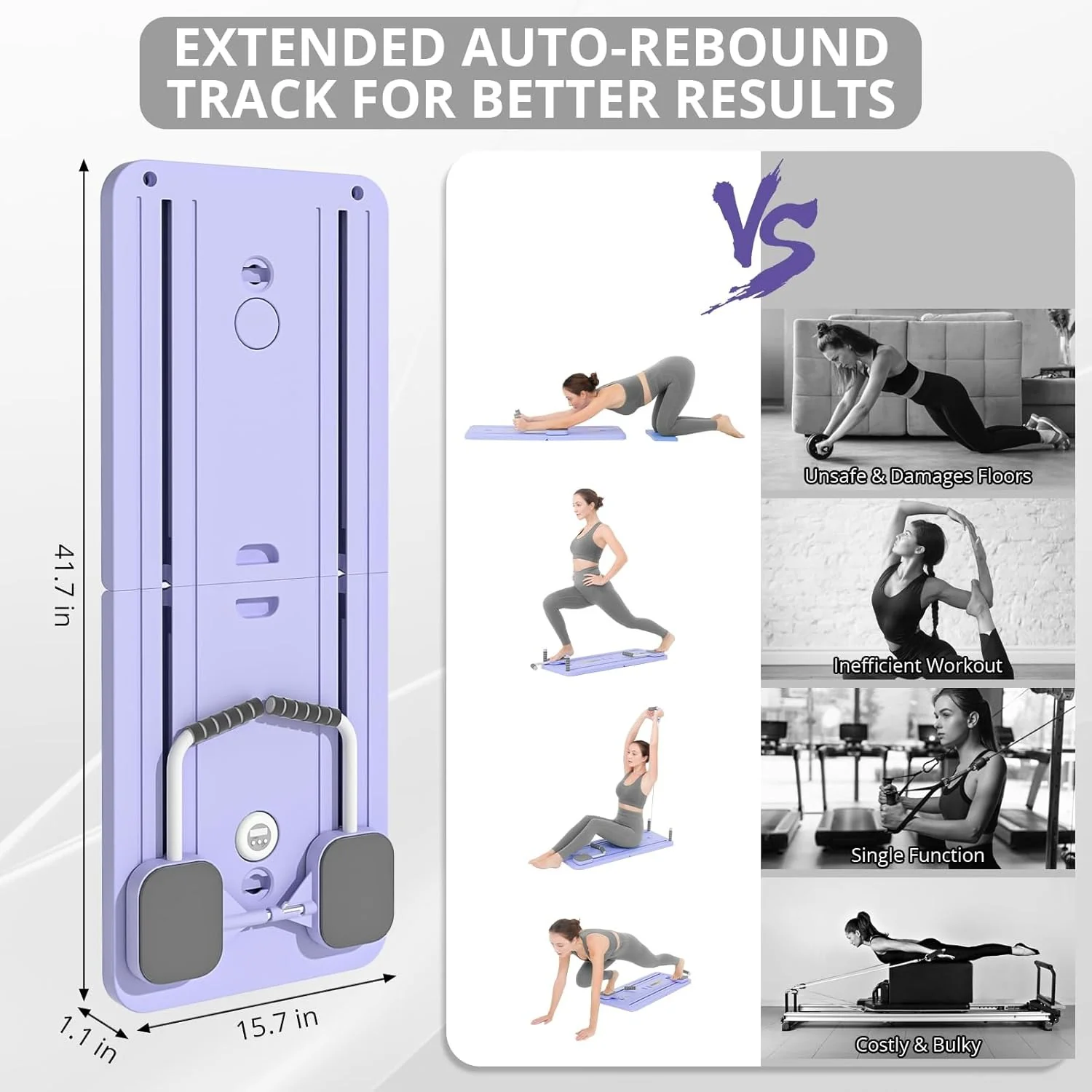 Portable Pilates Reformer Pilate Board - Image 3