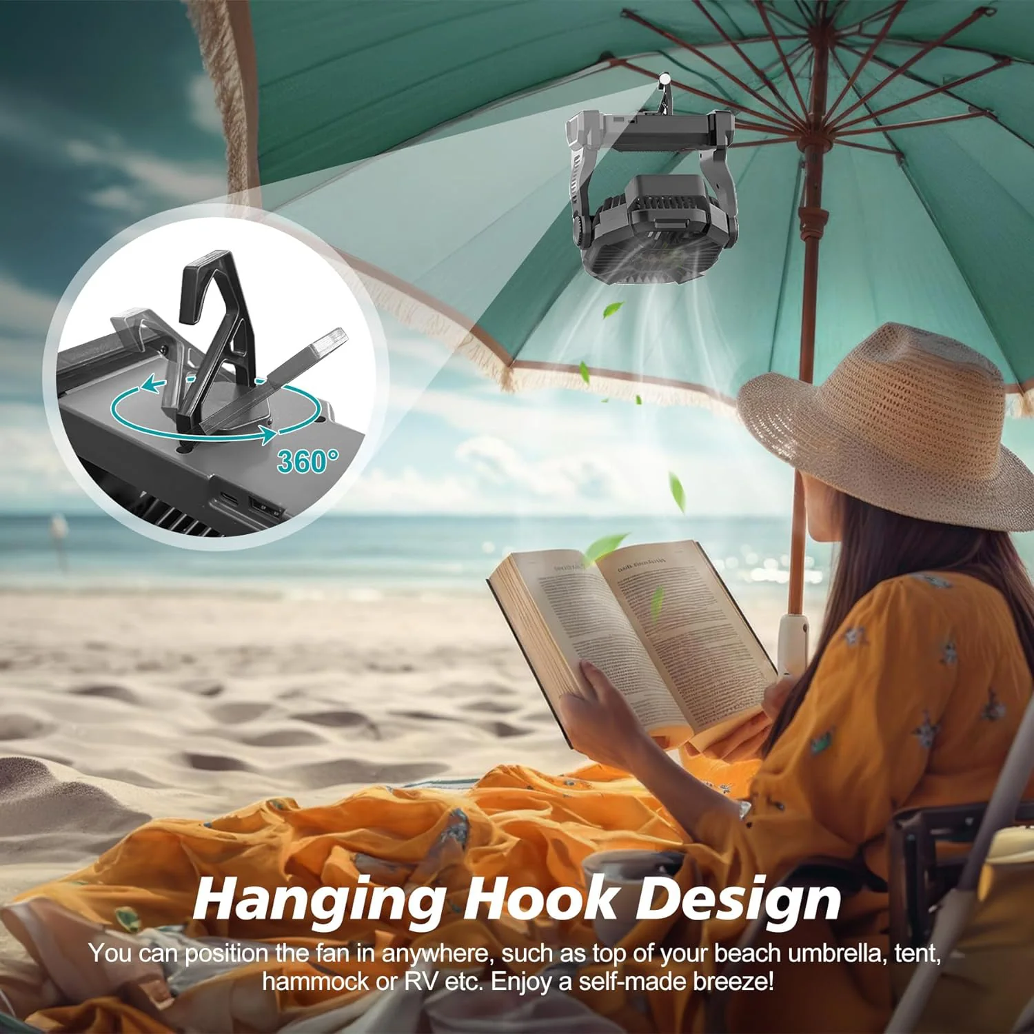 Portable Rechargeable Camping Fan - Image 5