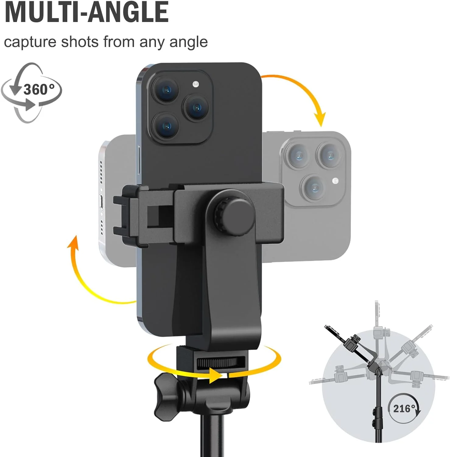 Portable Tripod Mount Stand for Cell Phone & Camera - Image 2