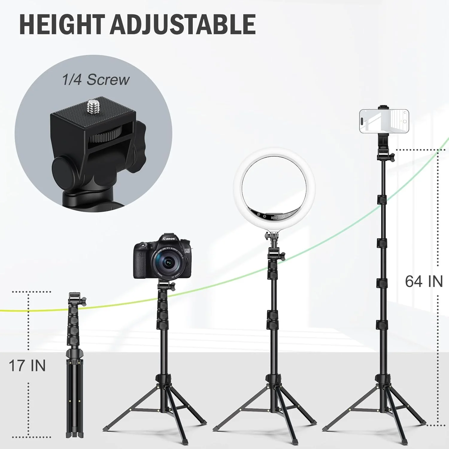 Portable Tripod Mount Stand for Cell Phone & Camera - Image 4