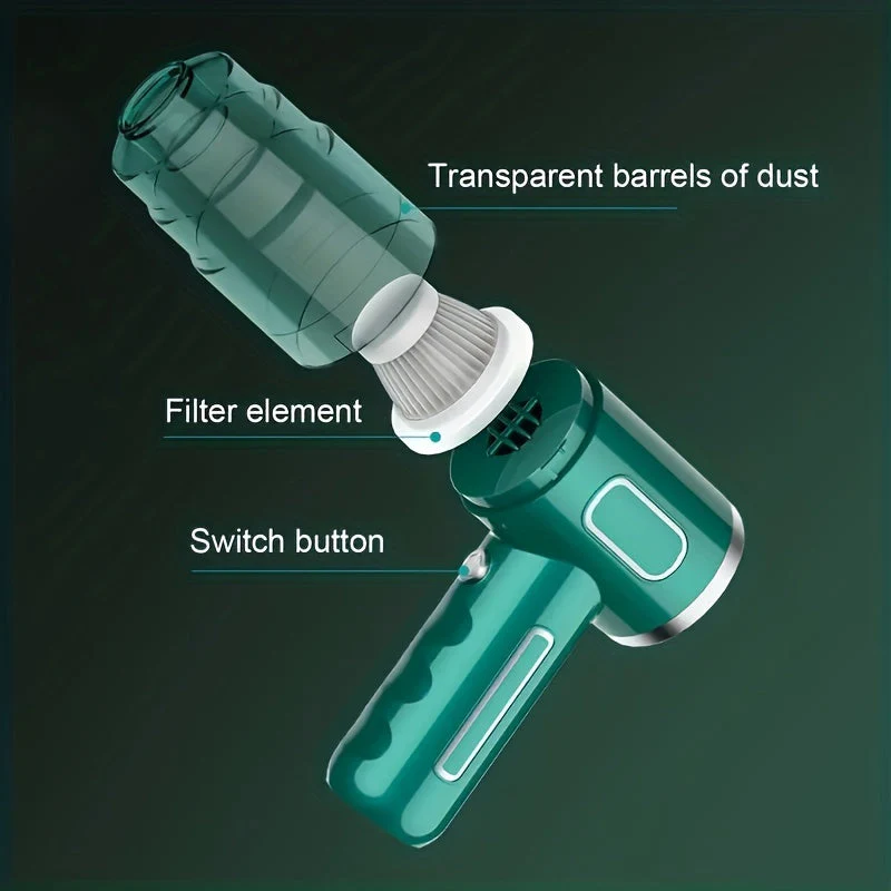 Portable USB Rechargeable Vacuum Cleaner for Car and Home - Image 9