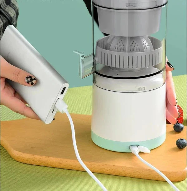 Portable Wireless Electric Fresh Orange Citrus Squeezer Juicer - Image 4
