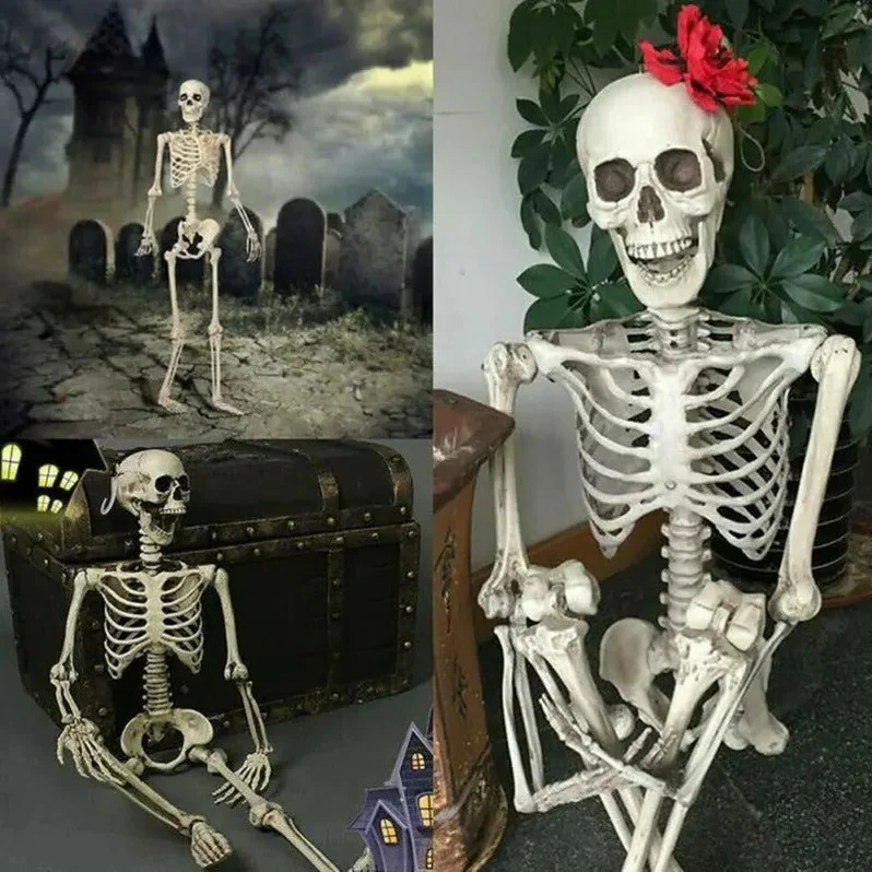 Poseable Skeleton - Creepy Halloween Skeleton Decorations - Image 4