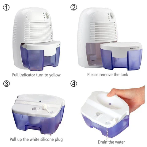 Powerful Portable Mini Basement Garage Crawl Space Home Dehumidifier - Image 7