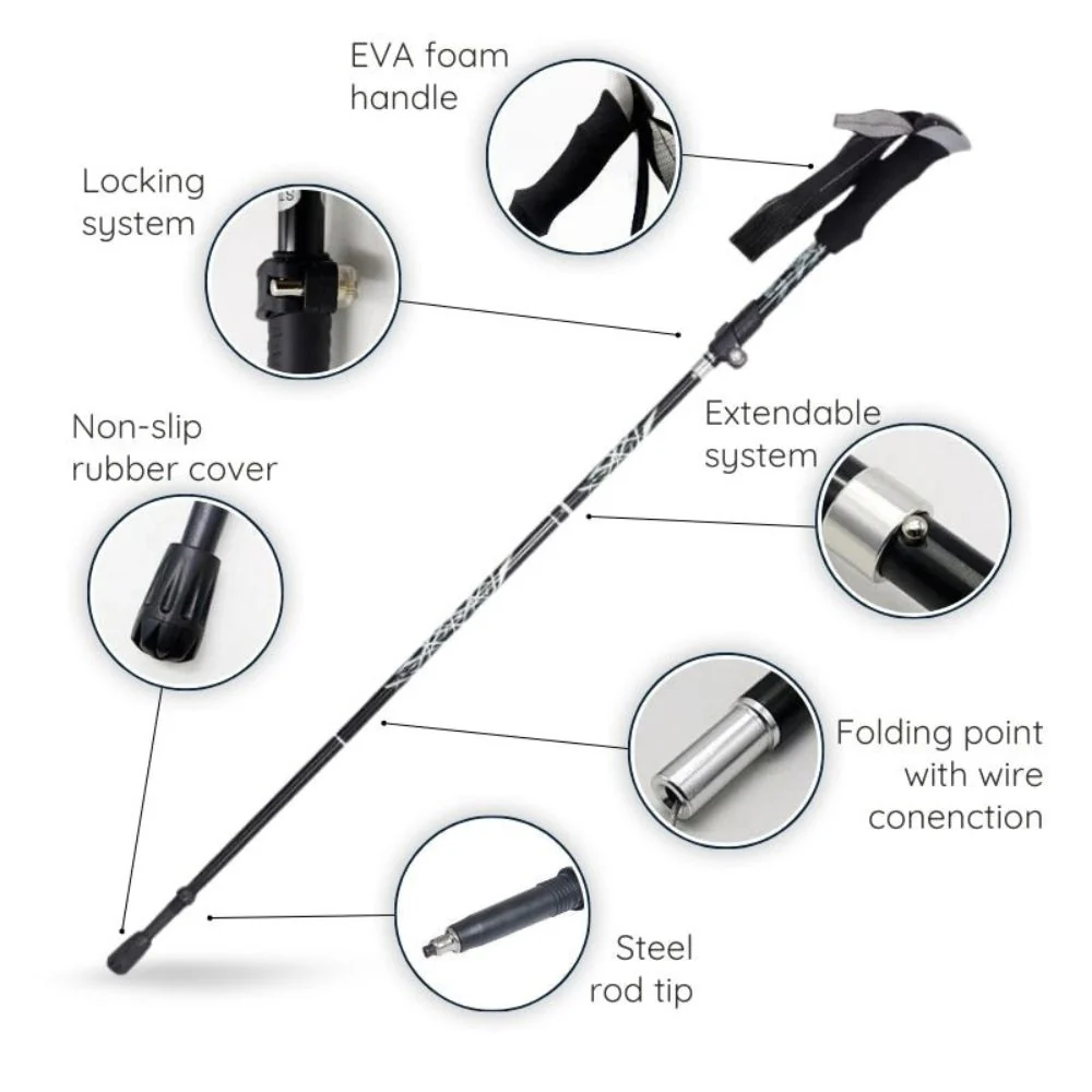 Premium Automatic Retractable Hiking Stick - Image 7