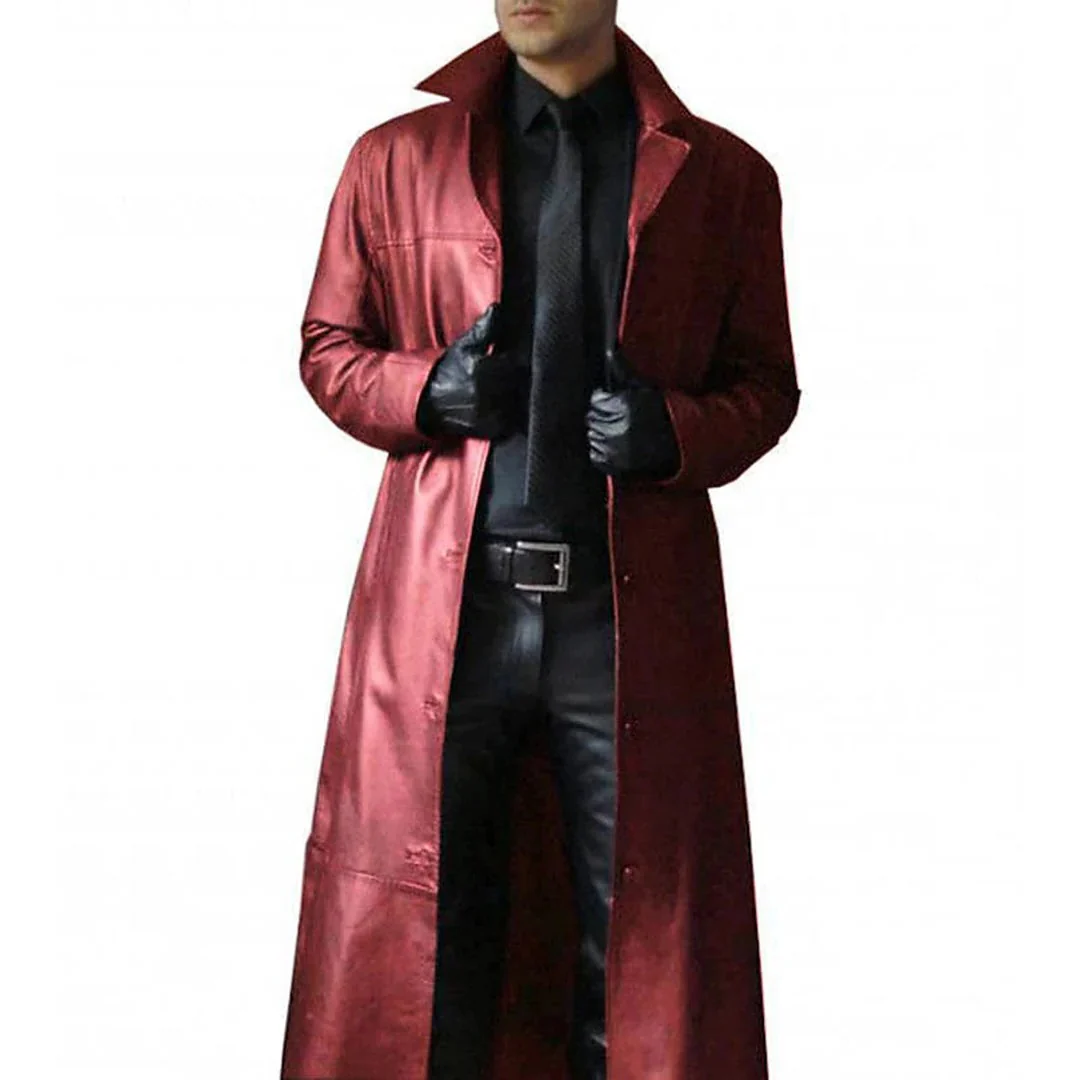 Premium Men's Leather Coat - Image 4