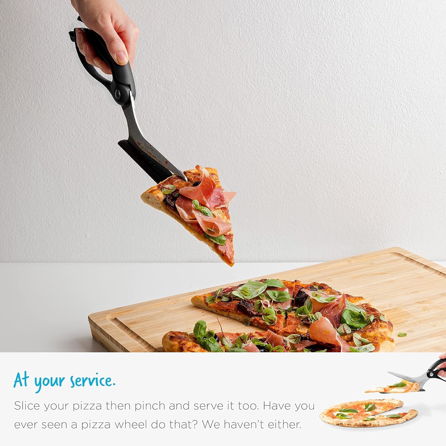 Non-Stick Pizza Scissors with Protective Server - Image 3