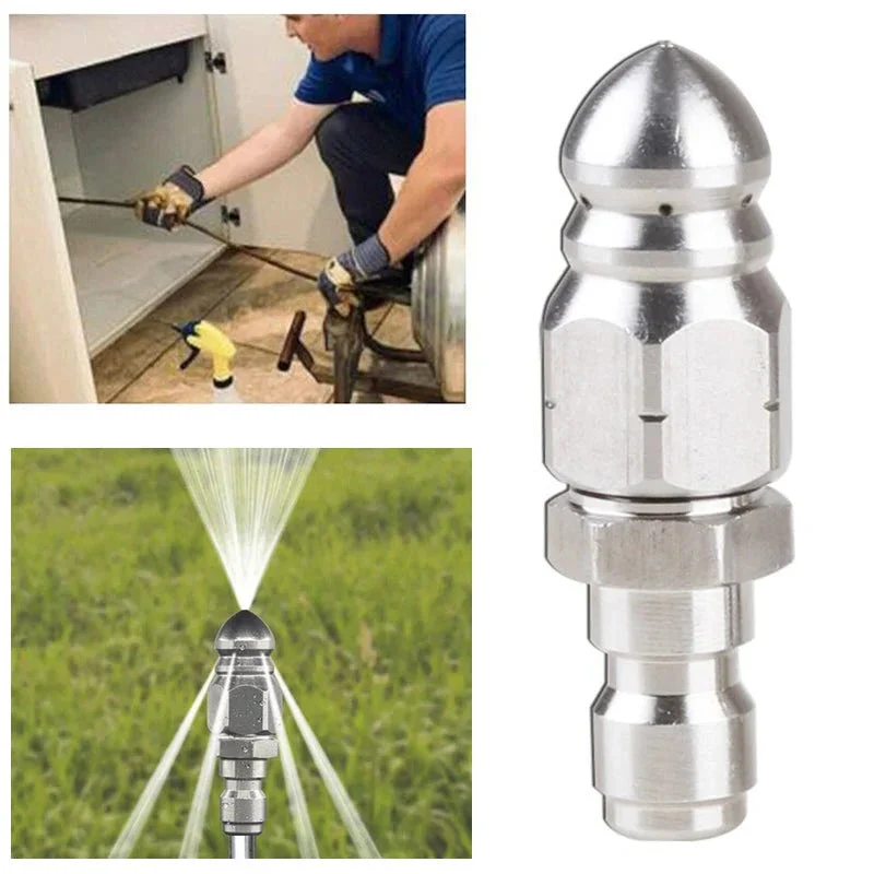 Pressure Washer Sewer Jetter Nozzle with 1/4'' Quickly Connector - Image 5