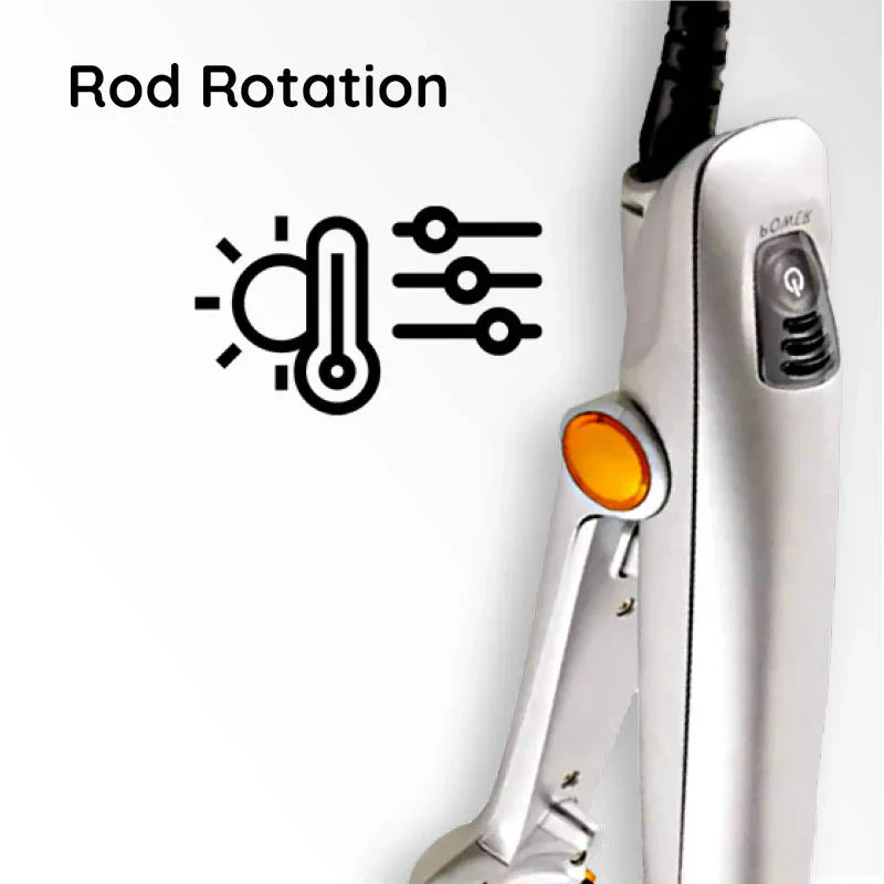 Professional 2 in 1 Rotating Iron Hair Brush - Image 7