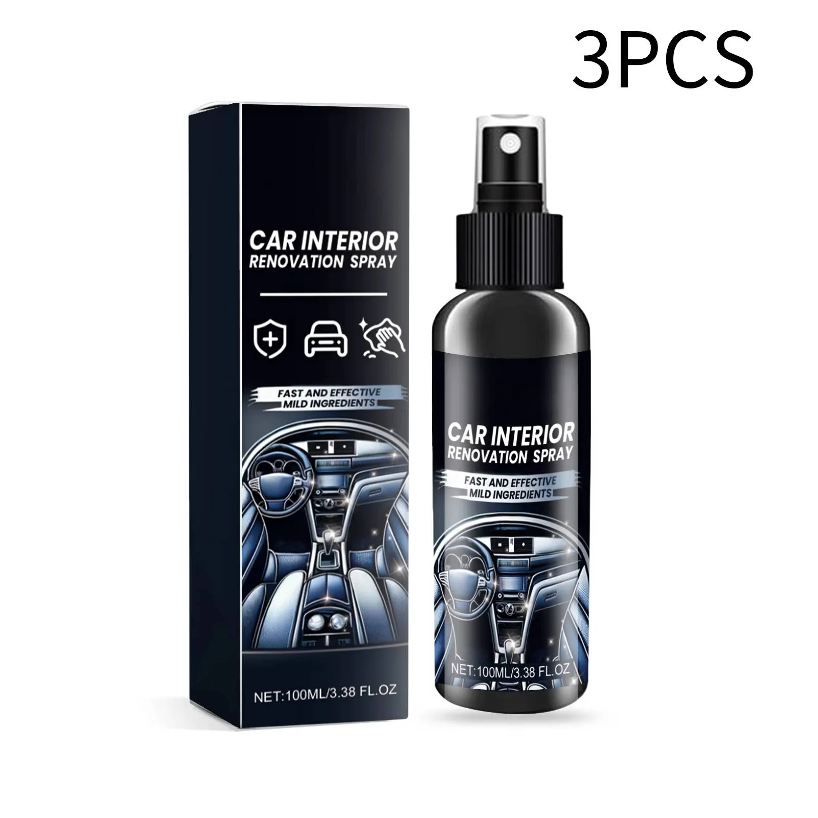 Professional Car Interior Cleaner Set of 3 - Image 8
