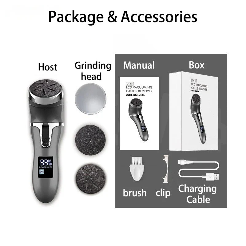 Professional Electric Foot Hard Skin Remover – Get Rid of Calluses & Rough Skin Easily - Image 11
