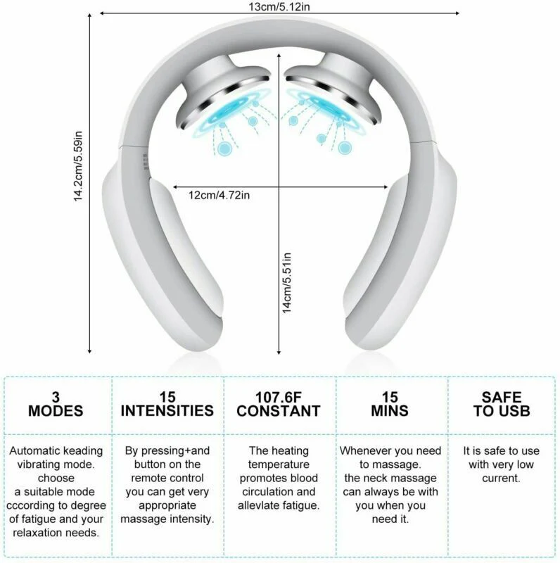 Pulse & Heat Intelligent Neck Massager - Image 4