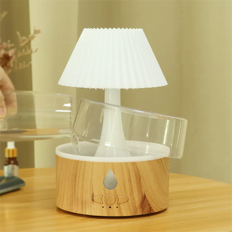 Rain Cloud Humidifier - Cool Mist Aromatherapy Diffuser, USB-Powered with Night Light - Image 2