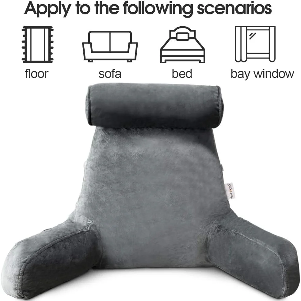 Reading Bed Pillow with Arms - Image 3