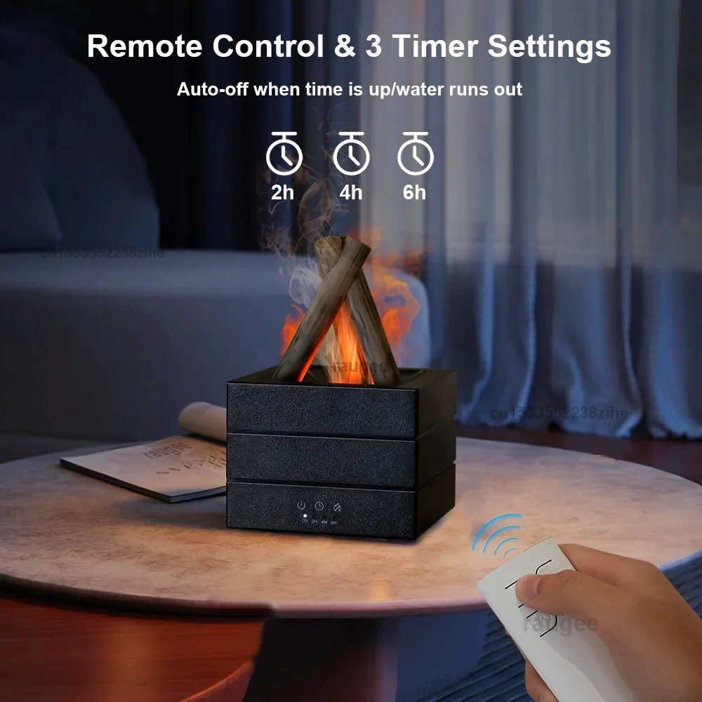 Realistic Flame Aroma Diffuser and Humidifier - Image 3