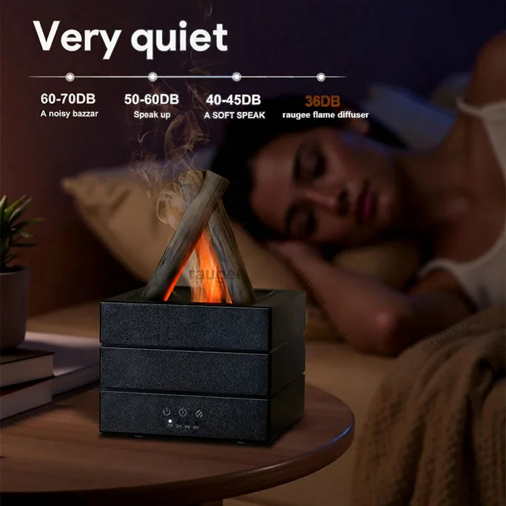 Realistic Flame Aroma Diffuser and Humidifier - Image 4