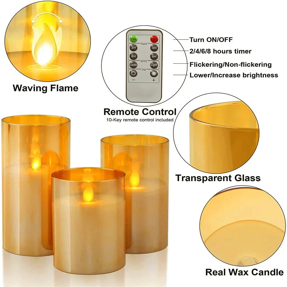 Realistic Flameless Candles With Remote - Image 3