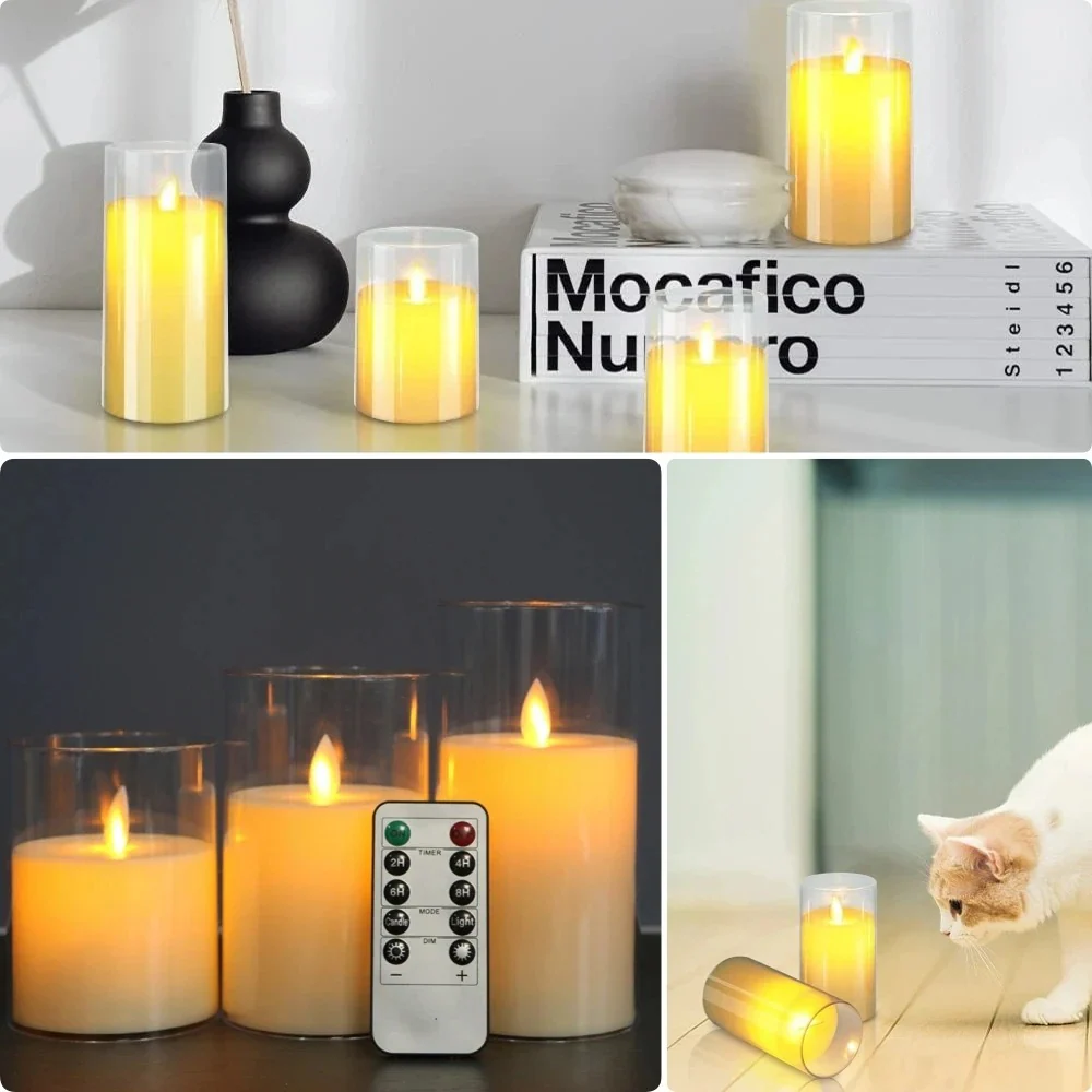 Realistic Flameless Candles With Remote - Image 9