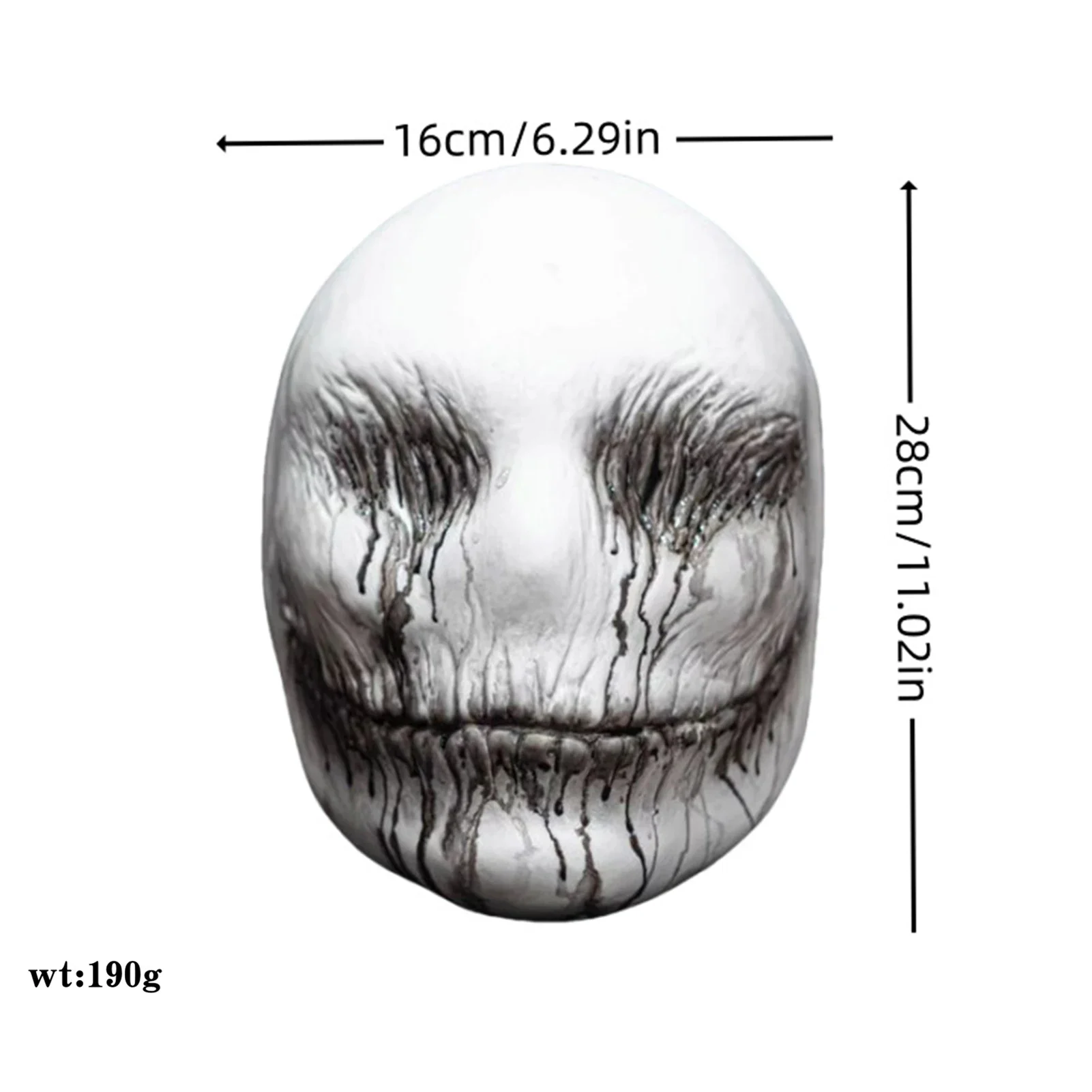 Realistic Halloween Skull Mask Creepy Ghost Costume Prop - Image 3