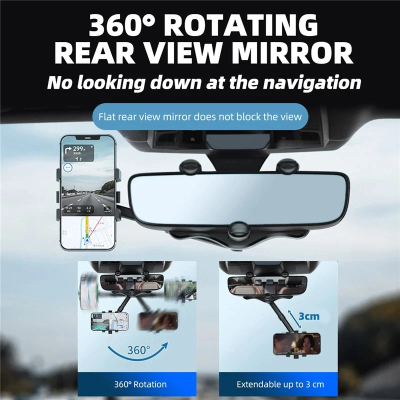 Rearview Mirror Phone Holder - Image 2