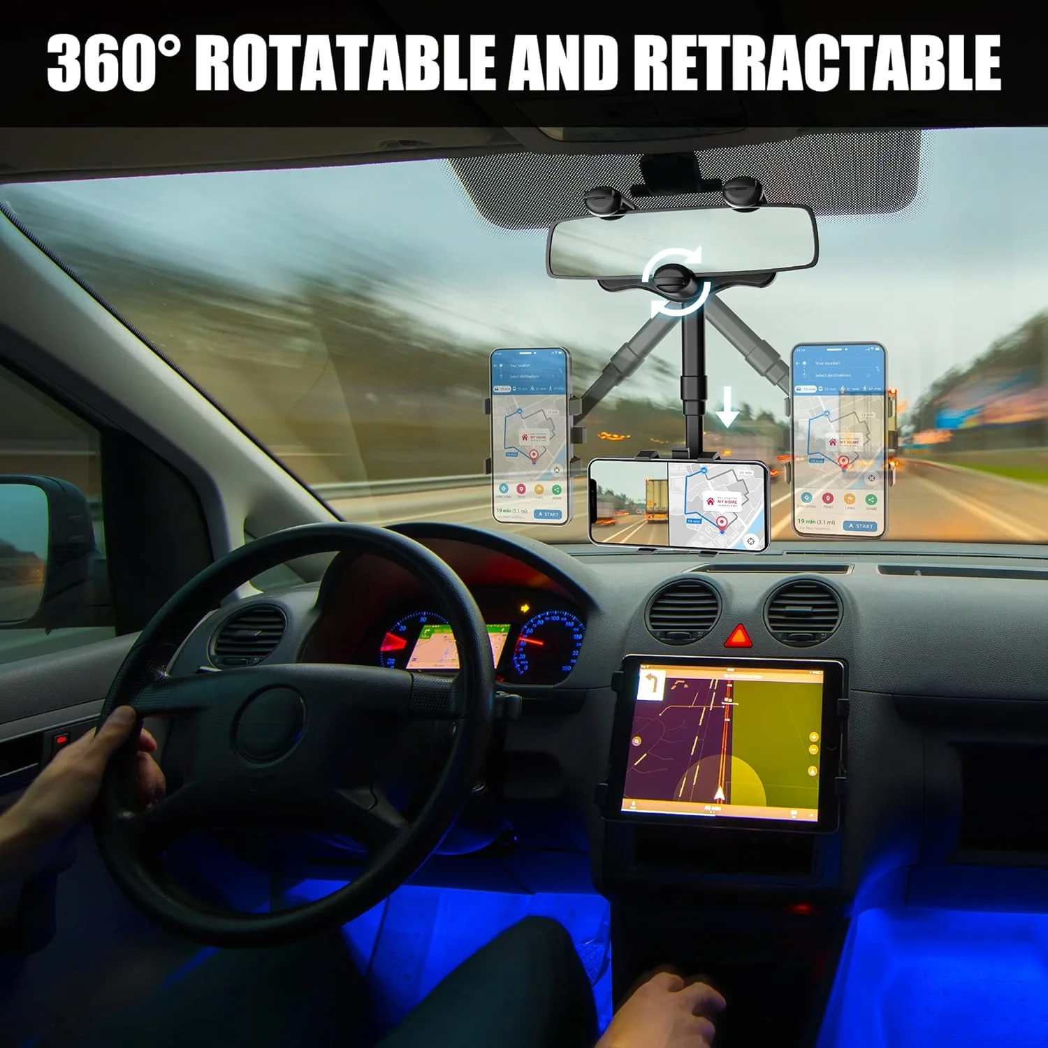 Rearview Mirror Phone Holder - Image 3