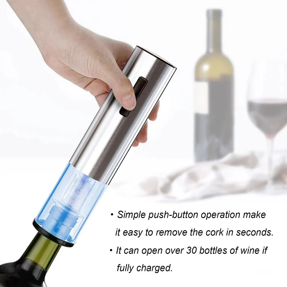 Rechargeable Electric Wine Bottle Opener - Image 2