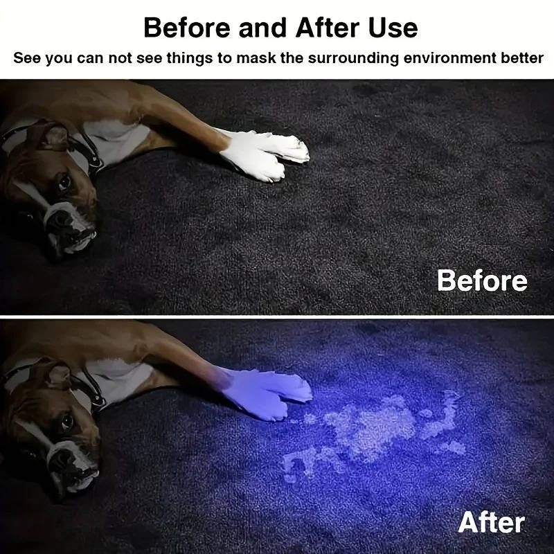 Rechargeable Ultraviolet UV Flashlight, Zoomable - Image 2