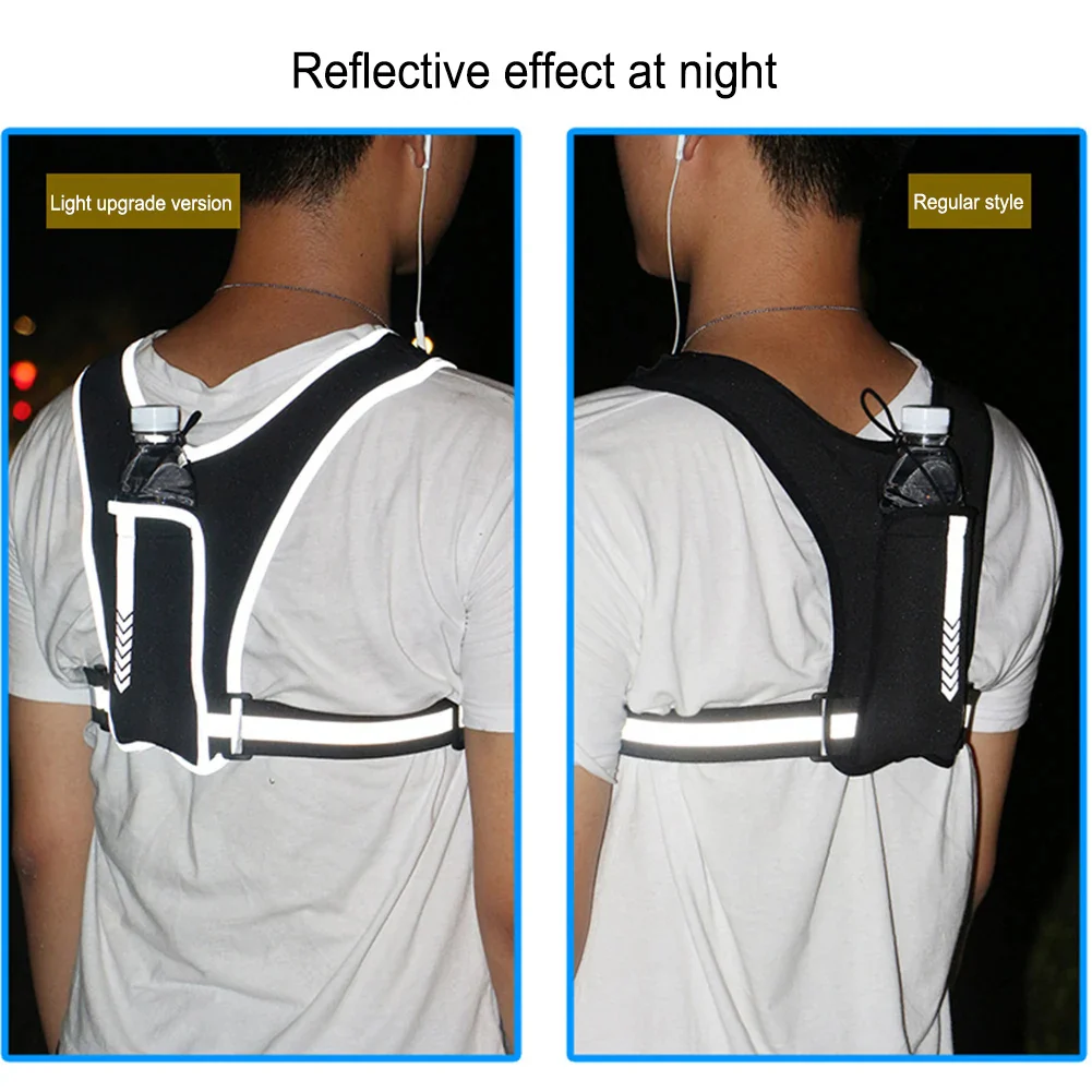 Reflective Running Vest Chest Bag - Image 4