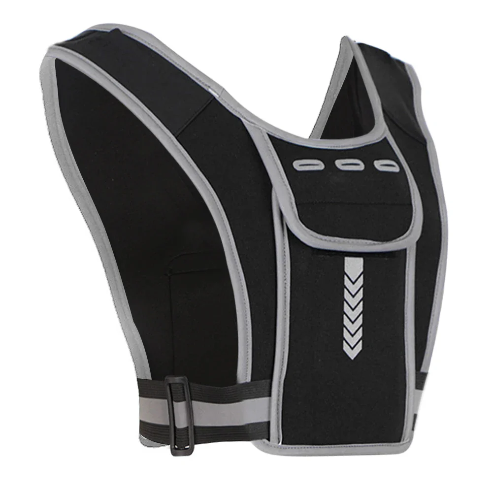 Reflective Running Vest Chest Bag - Image 6