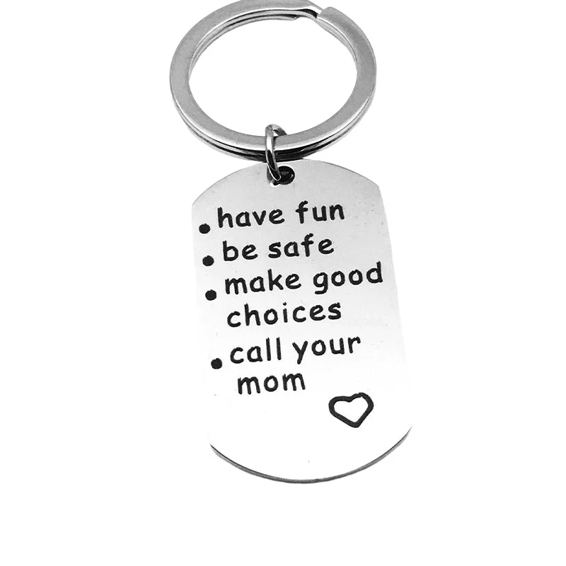 Reminder to Do Things Stainless Steel Keychain - Image 3
