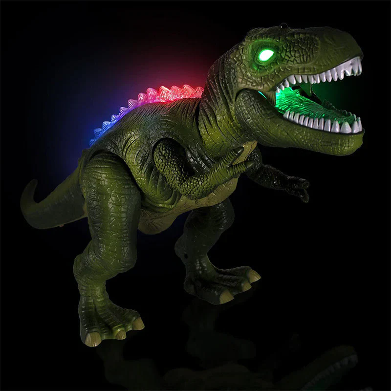 Remote Control T-Rex Dinosaur With LED Light Up, Walking & Roaring Realistic Dinosaur Toys - Image 3