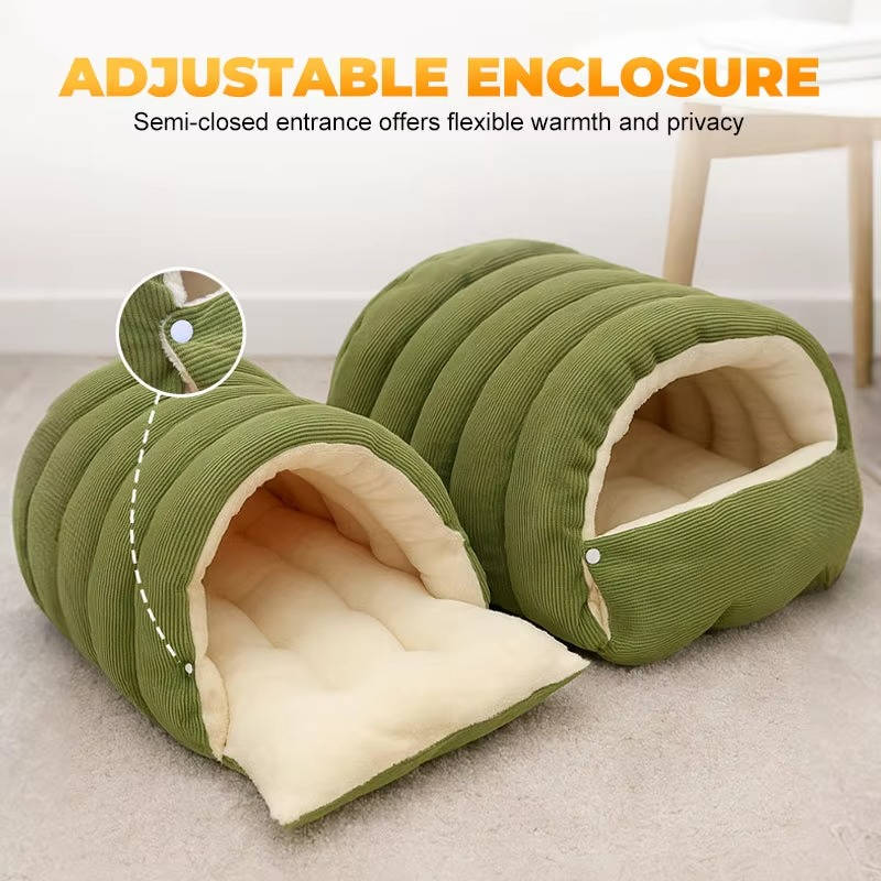 Removable and Washable Winter Closed off Cat Bed - Image 4