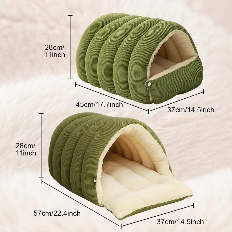 Removable and Washable Winter Closed off Cat Bed - Image 6