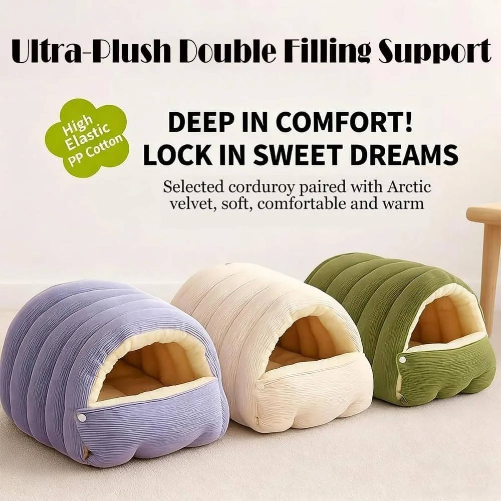 Removable and Washable Winter Closed off Cat Bed - Image 7