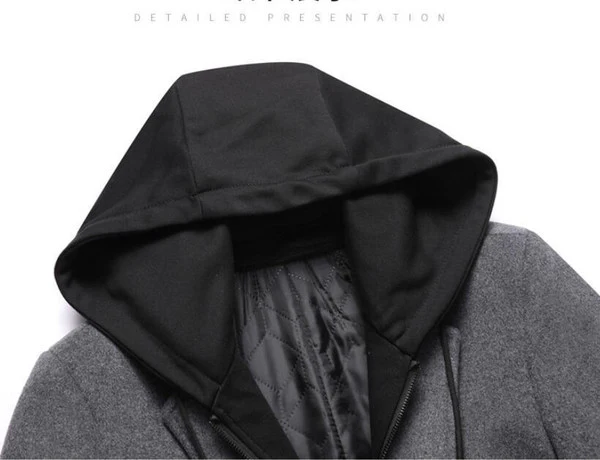 Removable Hooded Coat - Image 6