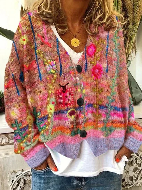 Retro Cardigan For Women - Image 3