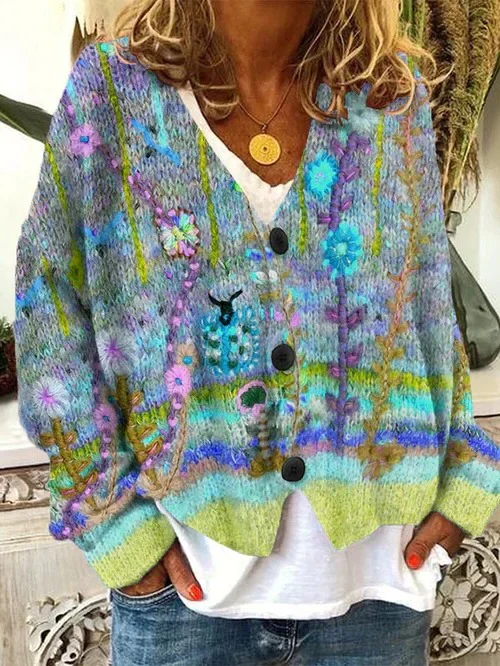 Retro Cardigan For Women - Image 4