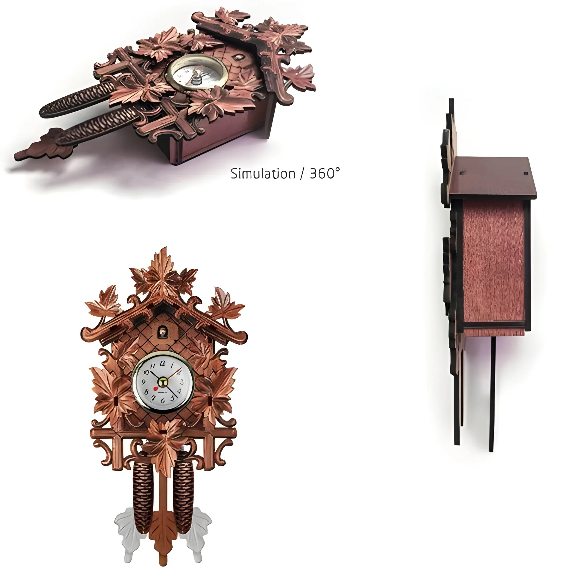 Retro Cuckoo Wall Clock - Image 5