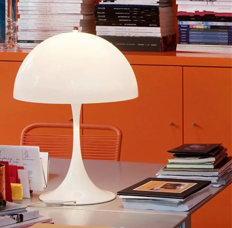 Retro Danish Table Lamp - Iconic Mushroom Design for Modern Spaces - Image 5