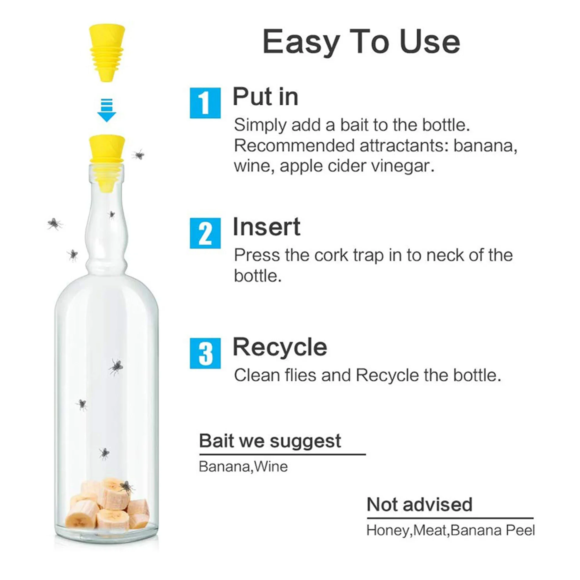 Reusable Silicone Fruit Fly Trap Funnel - Image 3