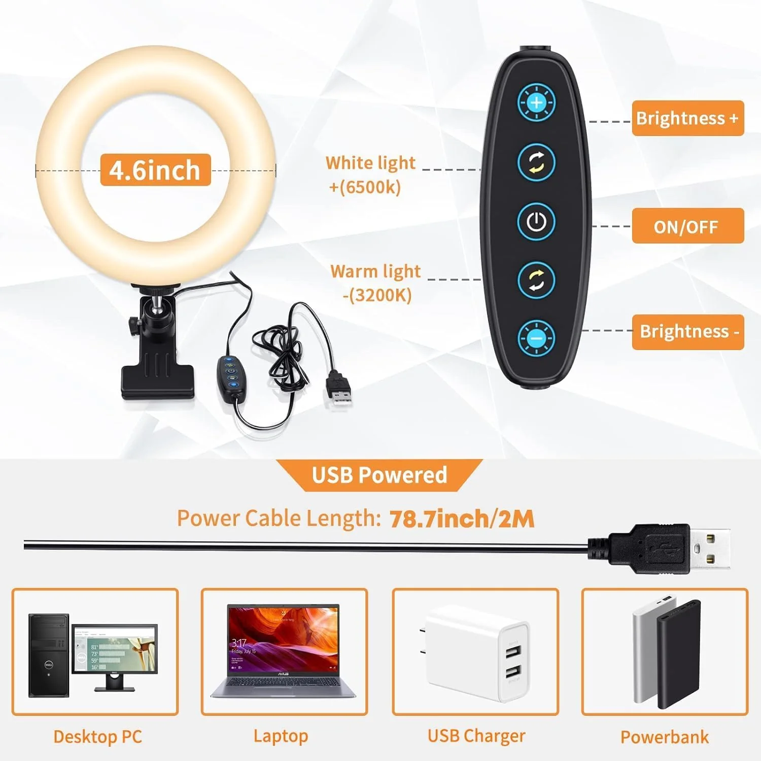 Clip on Laptop Ring Light - Image 2