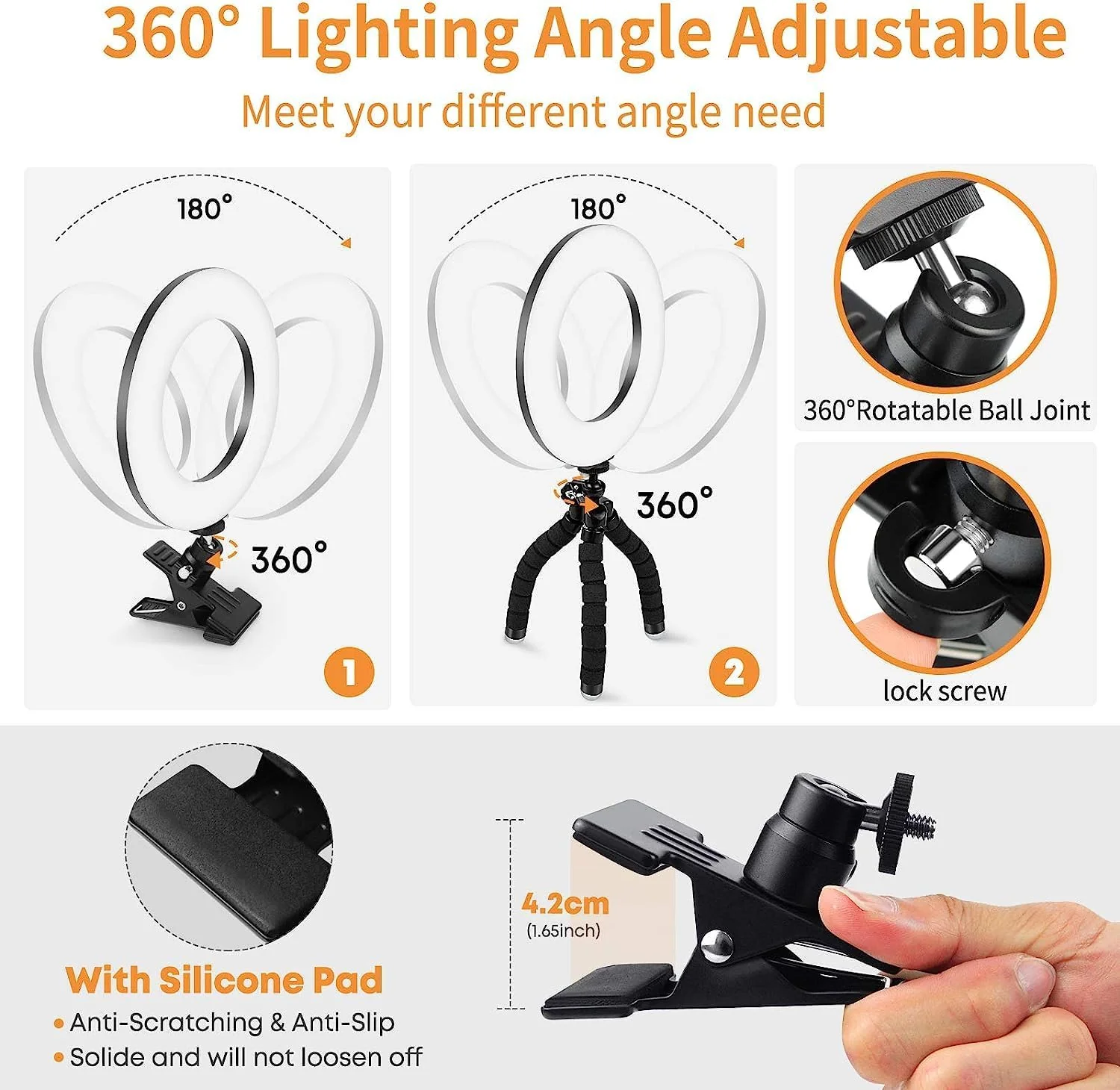 Clip on Laptop Ring Light - Image 3