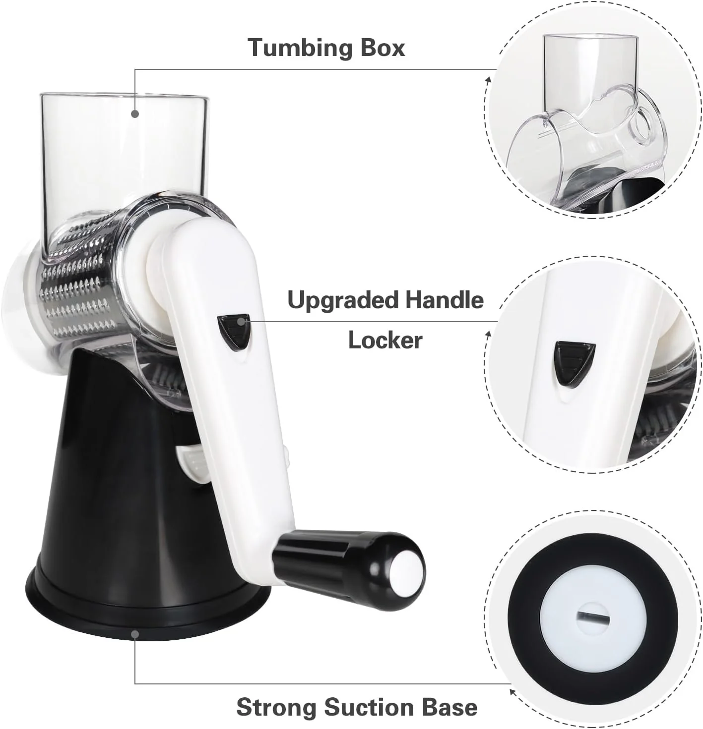 Rotary Cheese Vegetable Manual Grater - Image 2