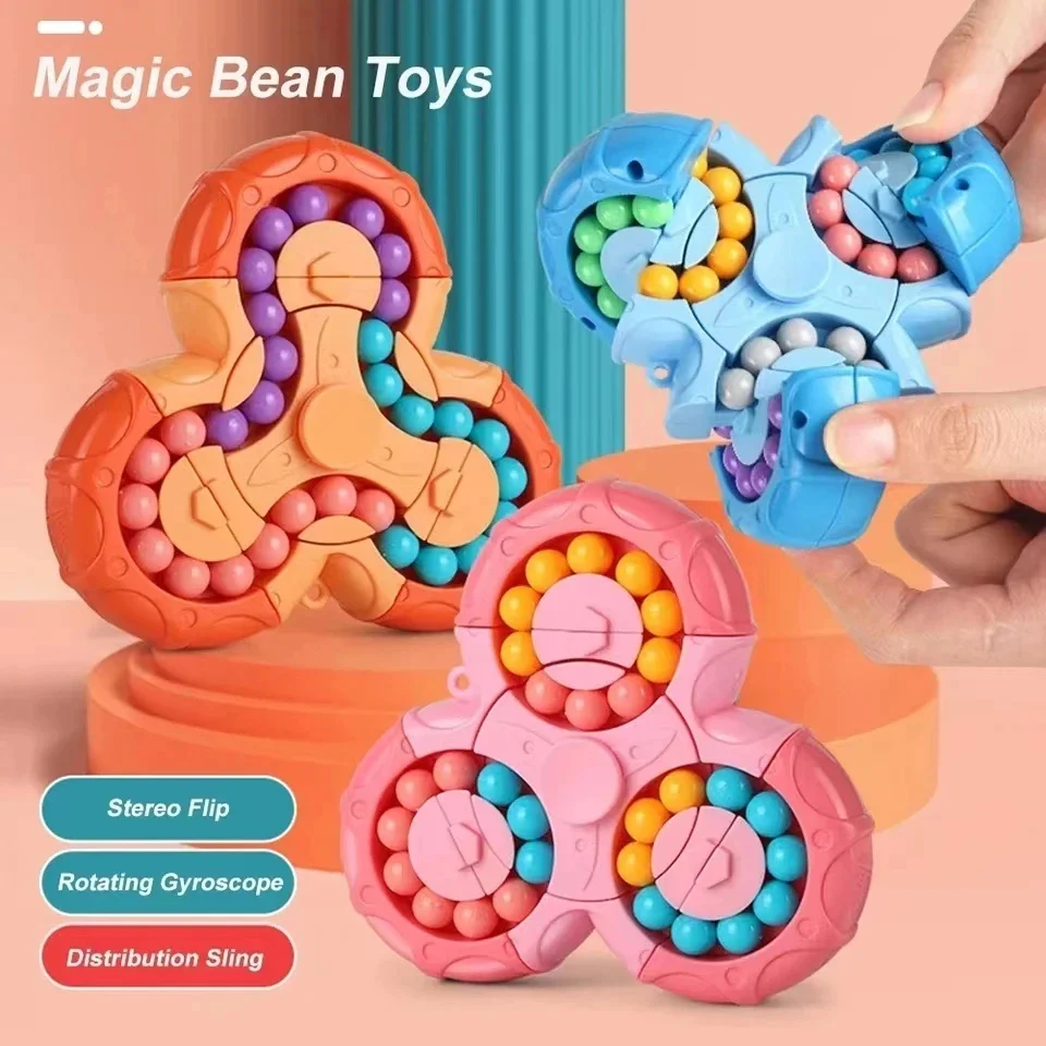 Rotating Magic Bean Fidget Toy (Random Color) - Image 2