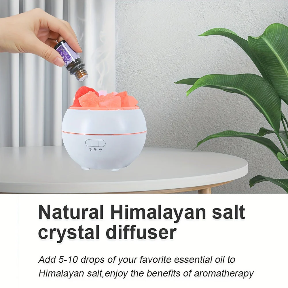 Salt Lamp Diffuser - 3-in-1 Essential Oil Diffuser - Image 10