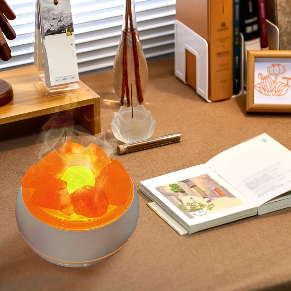 Salt Lamp Diffuser - 3-in-1 Essential Oil Diffuser - Image 11