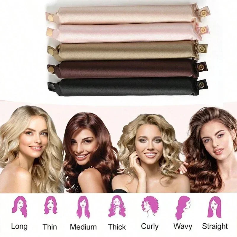 Satin Headband Heatless Hair Curler - Image 2