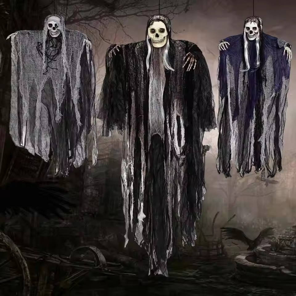 Scary Realistic Halloween Hanging Decorations Outdoor And Indoor - Set Of Three - Image 2