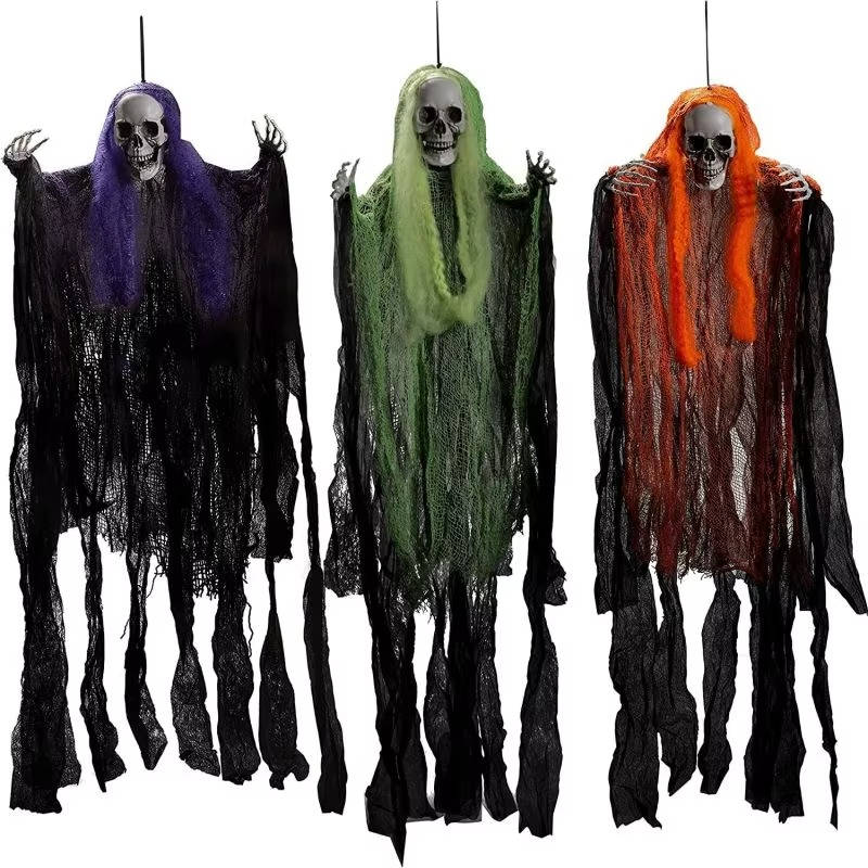 Scary Realistic Halloween Hanging Decorations Outdoor And Indoor - Set Of Three - Image 4