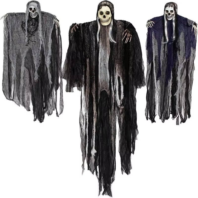 Scary Realistic Halloween Hanging Decorations Outdoor And Indoor - Set Of Three - Image 6